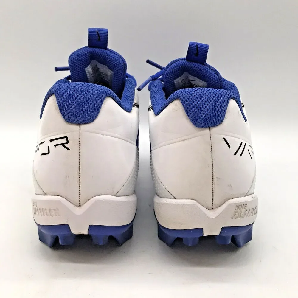 Nike Vapor Edge Shark 2 Football Cleats Men's 7.5 Blue & White Lace Up Low Top